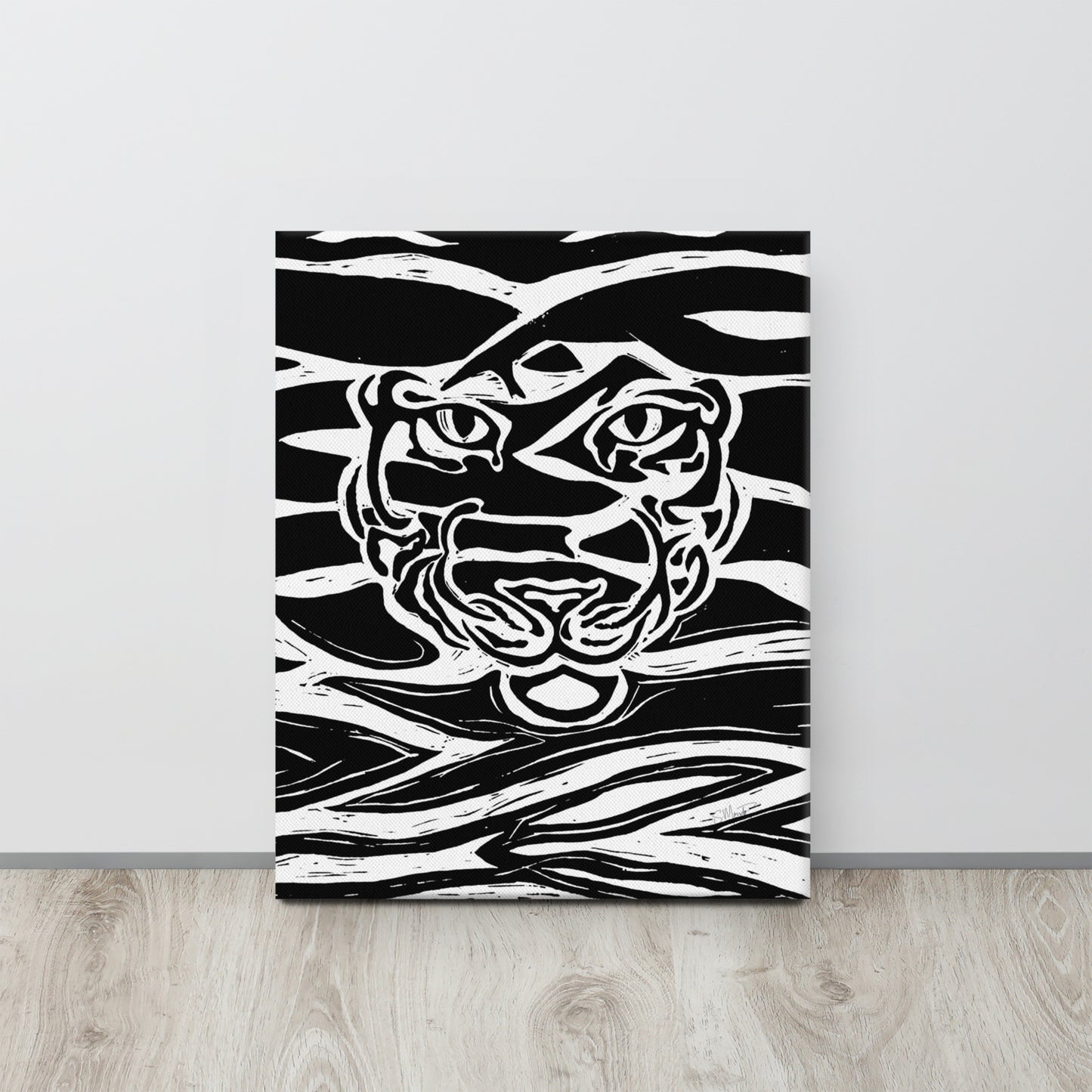 Tiger Print on Canvas