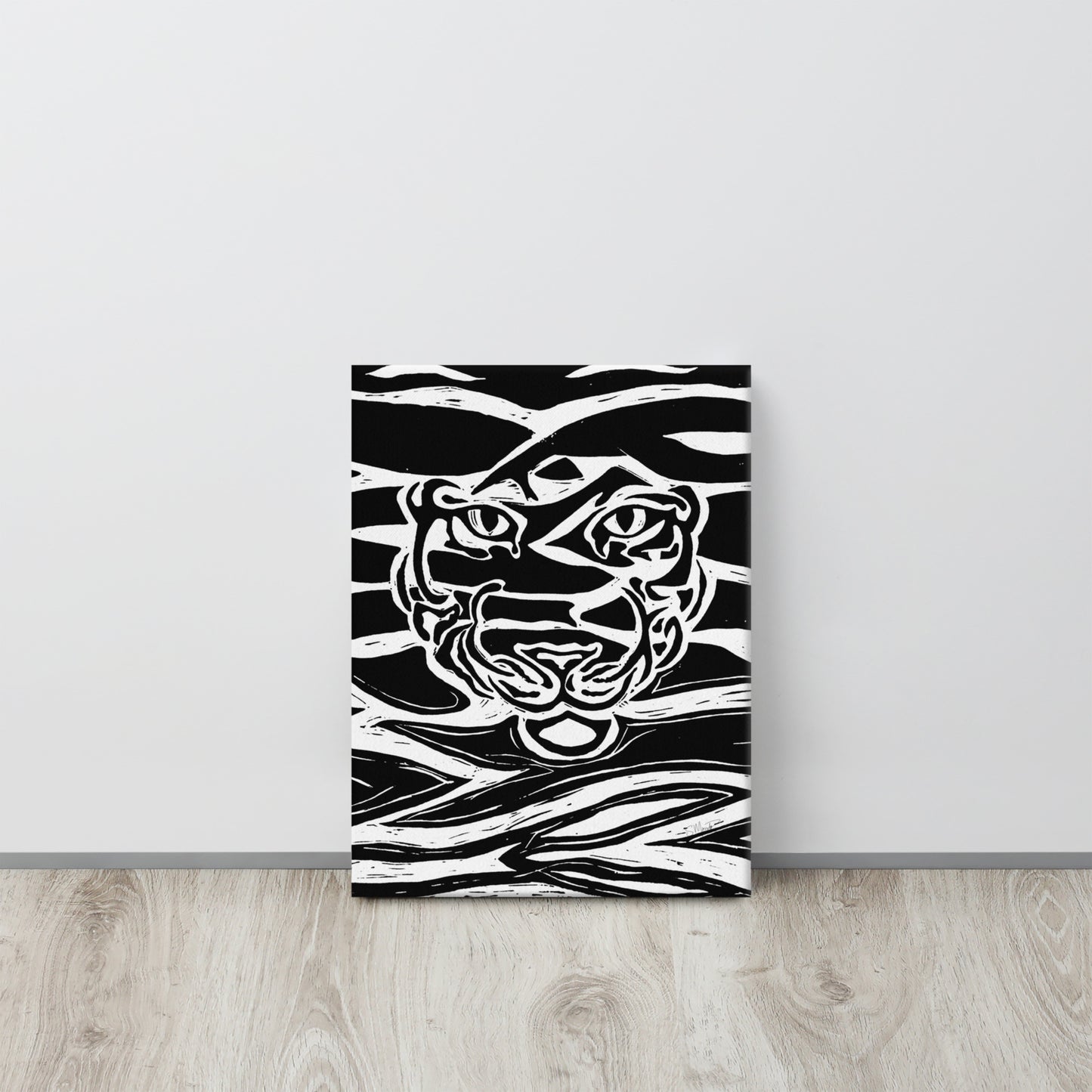 Tiger Print on Canvas