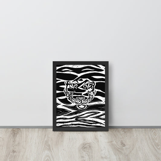 Framed Tiger Print