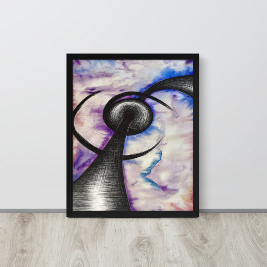 Framed Tie Dye Eye Print